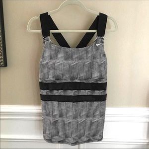NWT NIKE Mesh Striped Tankini Top Size 1X